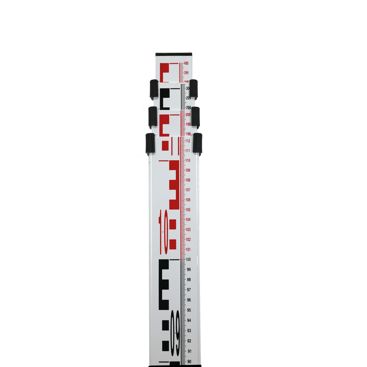 Teleskop-Nivellierlatte,4 m 06-804MME Doppelskalierung mm/E-Teilung