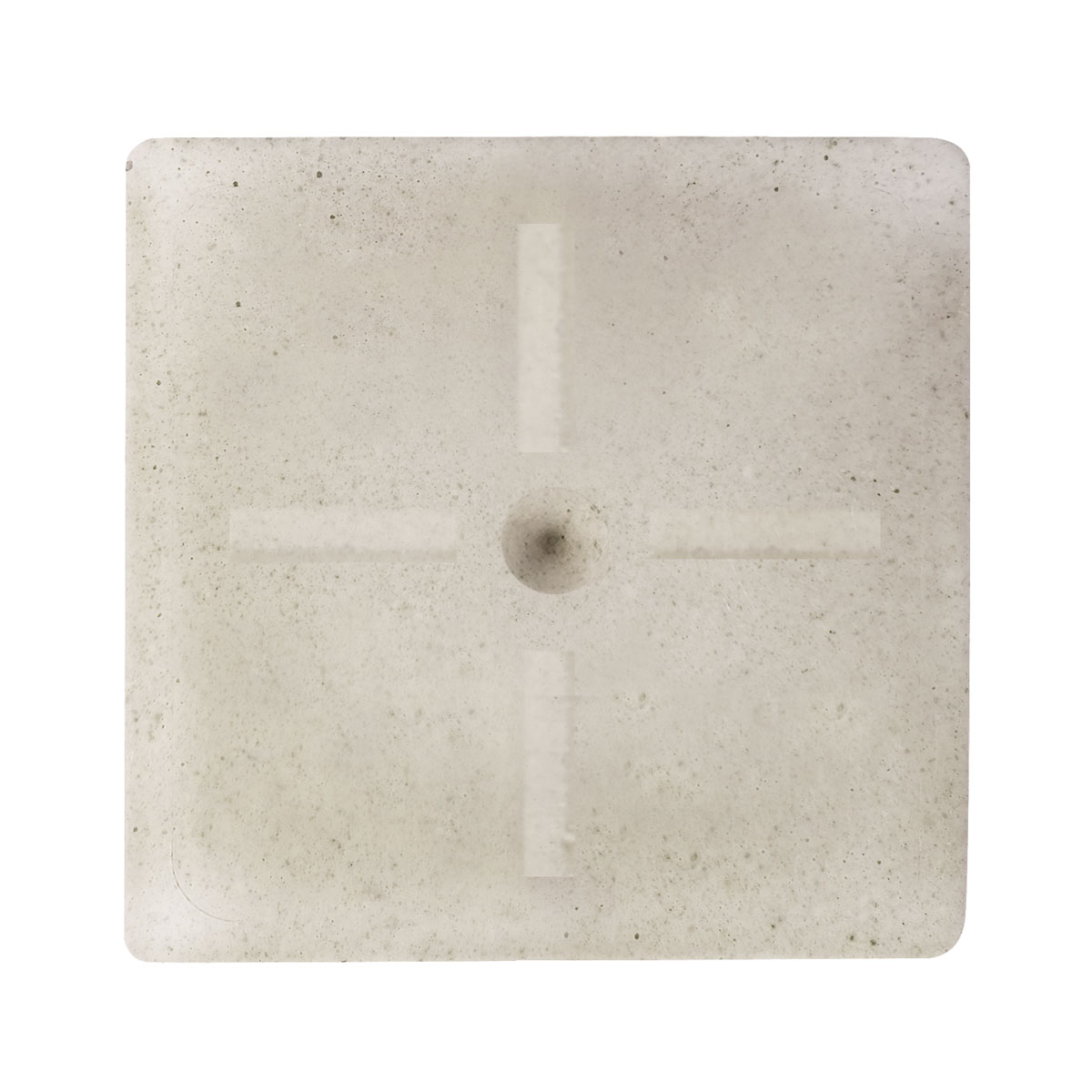 Rohrmarken 1"",feste Spitze, weiß, Strichkreuz Kopfgr. 90x90x80 mm, Länge 400 mm