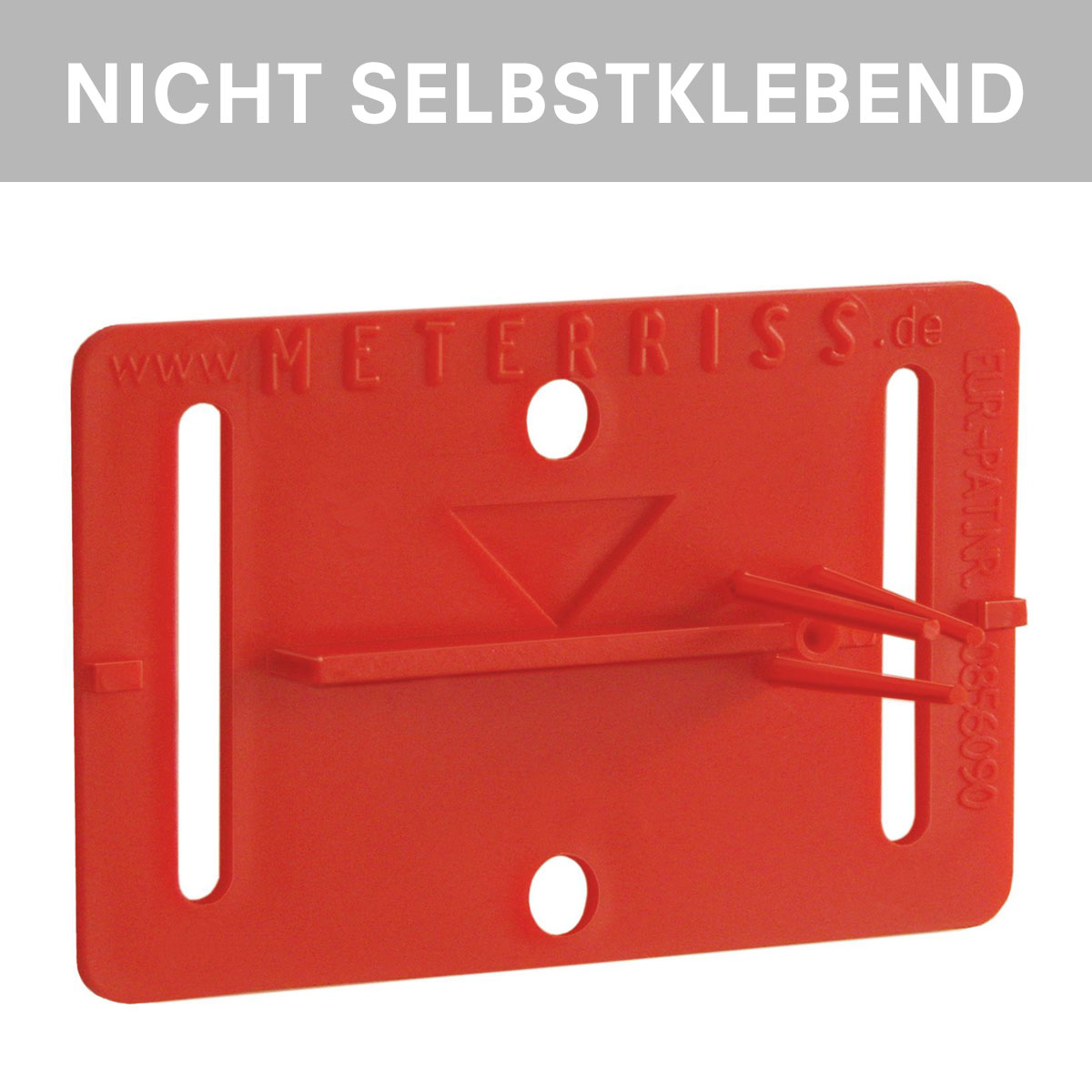 Meterriss-Plakette RS 20, rot, von Rothbucher Systeme