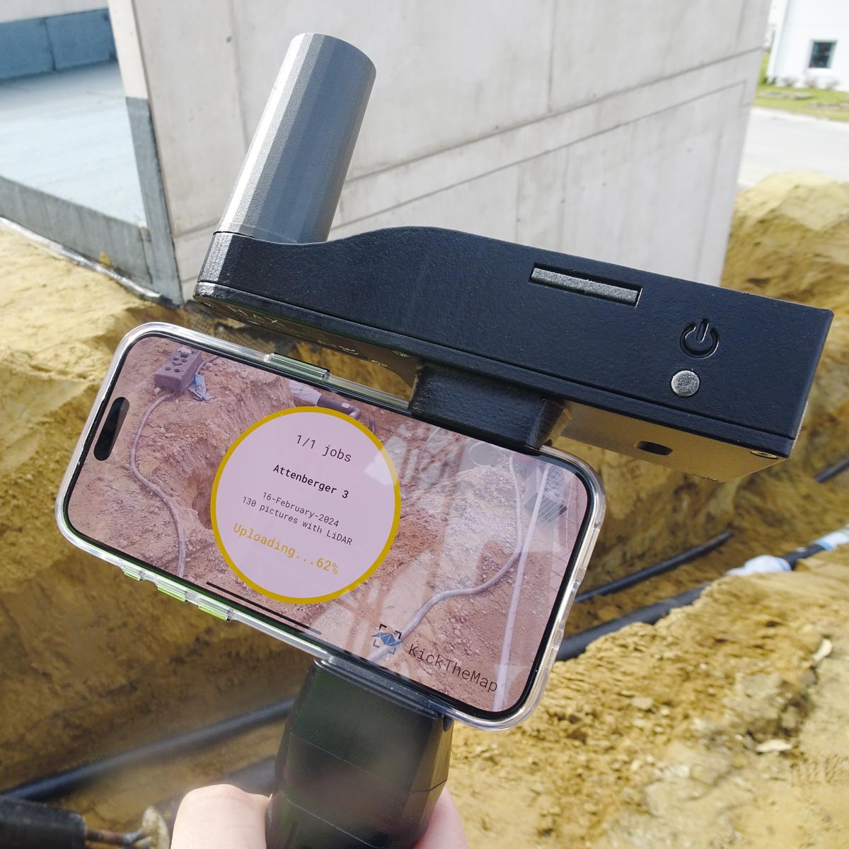 Aufmaß- und Dokusystem KickTheMap mit GNSS RTK 