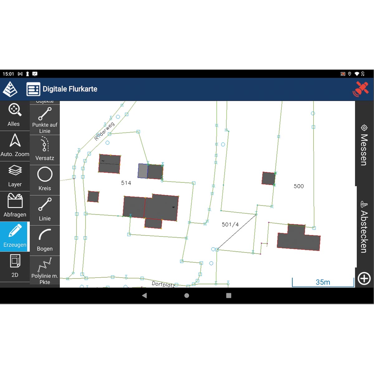 Carlson Android Software Layout GPS dauerhafte Lizenz